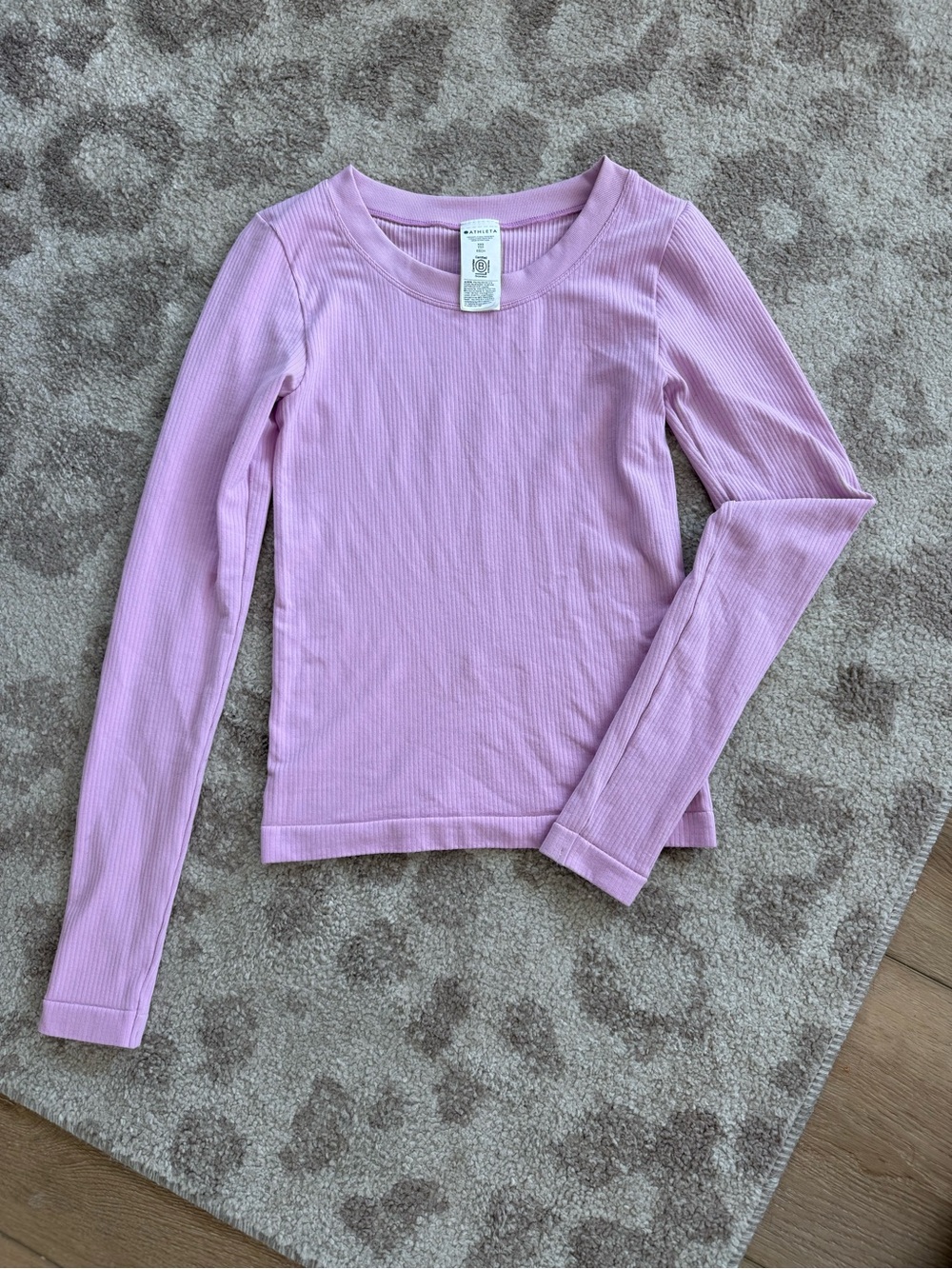 Athleta Ribbed Crewneck Tops - Blue, Green, Gray, Pink. 4 piece bundle. - Picture 9 of 9